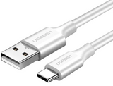UGREEN USB-A 2.0 to USB-C Cable Nickel Plating 1.5m (White) 18W