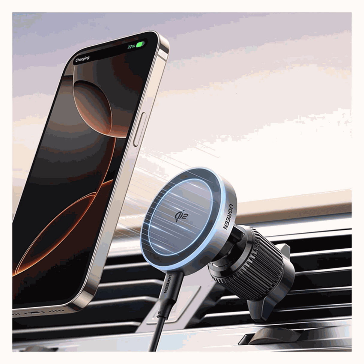 UGREEN Magnetic Car Wireless Charger 15W-W708