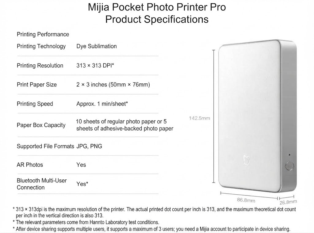 Xiaomi Portable Photo Printer Pro
