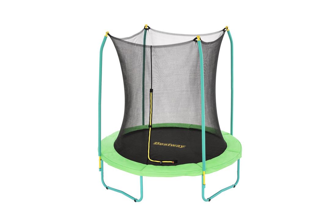 BESTWAY 2.44m x 2.50m Xtreme Air Trampoline (1 trampoline, 1 spring-loading tool, 4 anchors, 8 foot pads) Age 6+ 59102 (Installation Not Included)