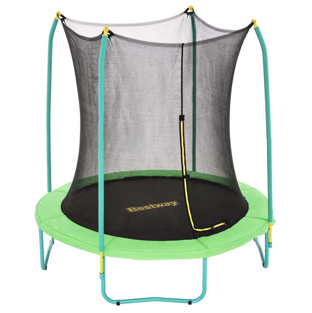 BESTWAY 2.44m x 2.50m Xtreme Air Trampoline (1 trampoline, 1 spring-loading tool, 4 anchors, 8 foot pads) Age 6+ 59102 (Installation Not Included)