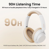 UGREEN HiTune Max5 Hybrid Active Noise-Cancelling Headphones White HP202 HP202-15809