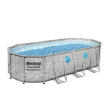 BESTWAY 5.49M X 2.74M X 1.22M OVAL POOL SET (Contents:One Pool, Filter Pump(220-240V), Ladder, Cover, ChemConnect Dispenser, Compatible with Cartridge 58012(III)220-240V)  56716 (Installation Not Included)