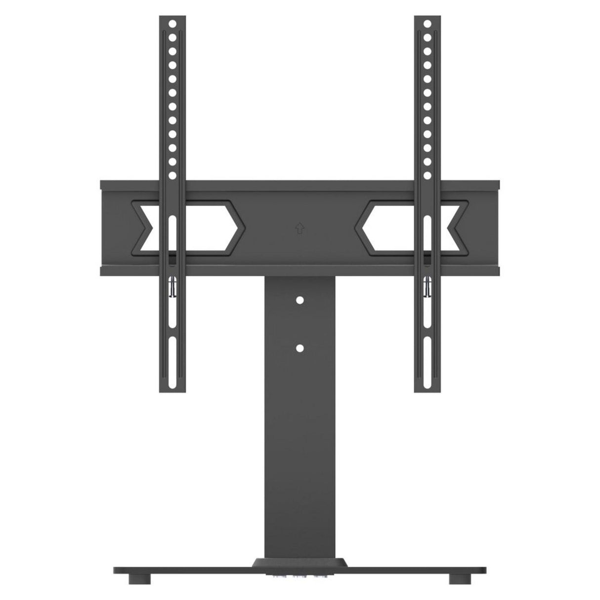 Wansa Glass Basement TV Stand, Fits 23 - 55 inches, 45kg Loading Capacity, STS02-44 - Black