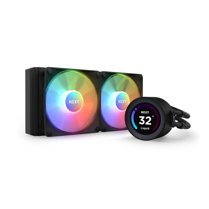 NZXT Kraken Elite 240 RGB 240mm AIO CPU Liquid Cooler With LCD Display - Black