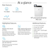 HP LaserJet Enterprise M612dn - 71ppm / 1200dpi / A4 / USB / LAN / Mono Laser - Printer