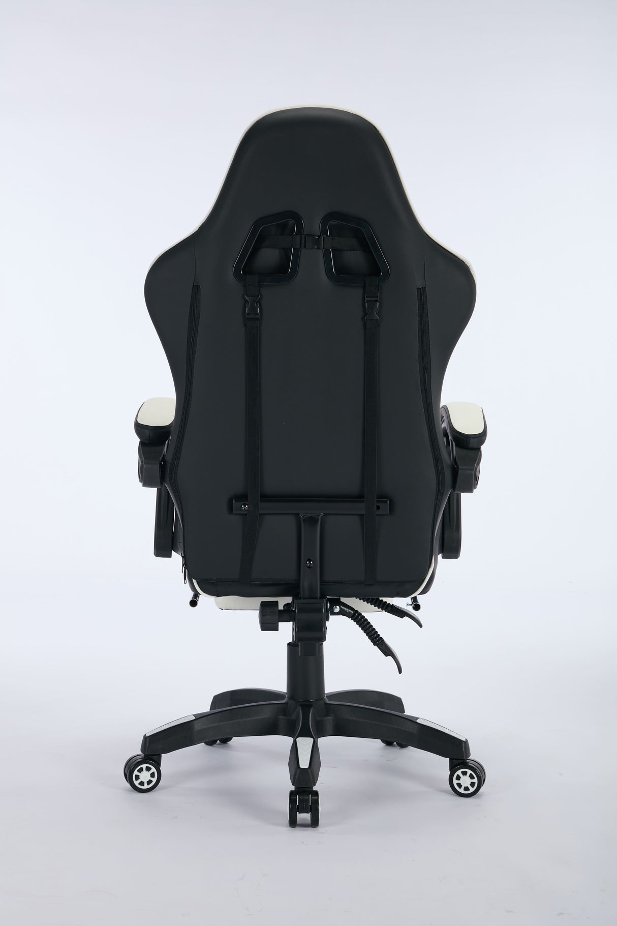 Oartex Gaming Chair with Foot Rest- Black & White ( Installation not included )