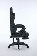 Oartex Gaming Chair with Foot Rest - Black ( Installation not included )