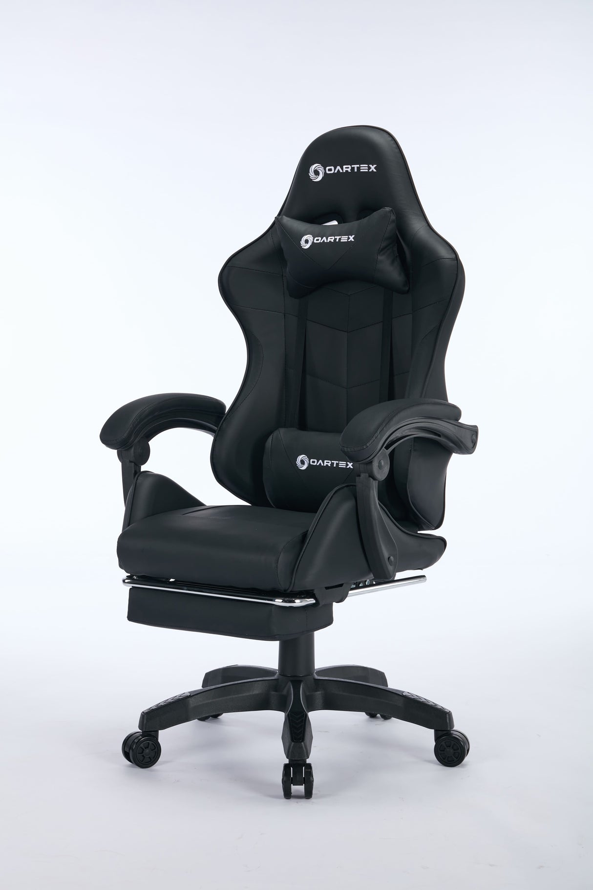 Oartex Gaming Chair with Foot Rest - Black ( Installation not included )