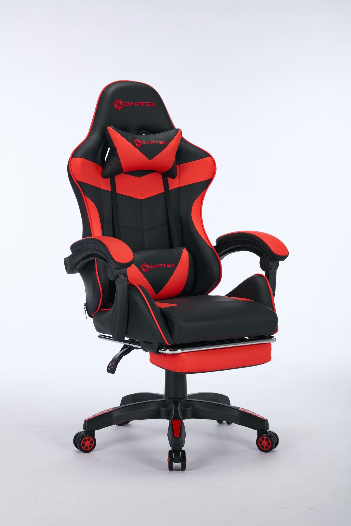 Oartex Gaming Chair with Foot Rest - Black & Red ( Installation not included )