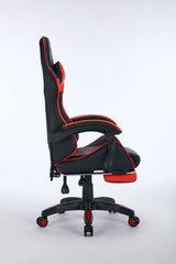 Oartex Gaming Chair with Foot Rest - Black & Red ( Installation not included )