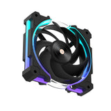 Alseye W12 Plus DC 12V High Air Pressure Case Fan with ARGB SYNC  - Black