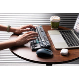 كومبو كيبورد Keychron B33 عربي وماوس BM25 لاسلكي، بتصميم ٨٠٪ TKL – أسود وأخضر