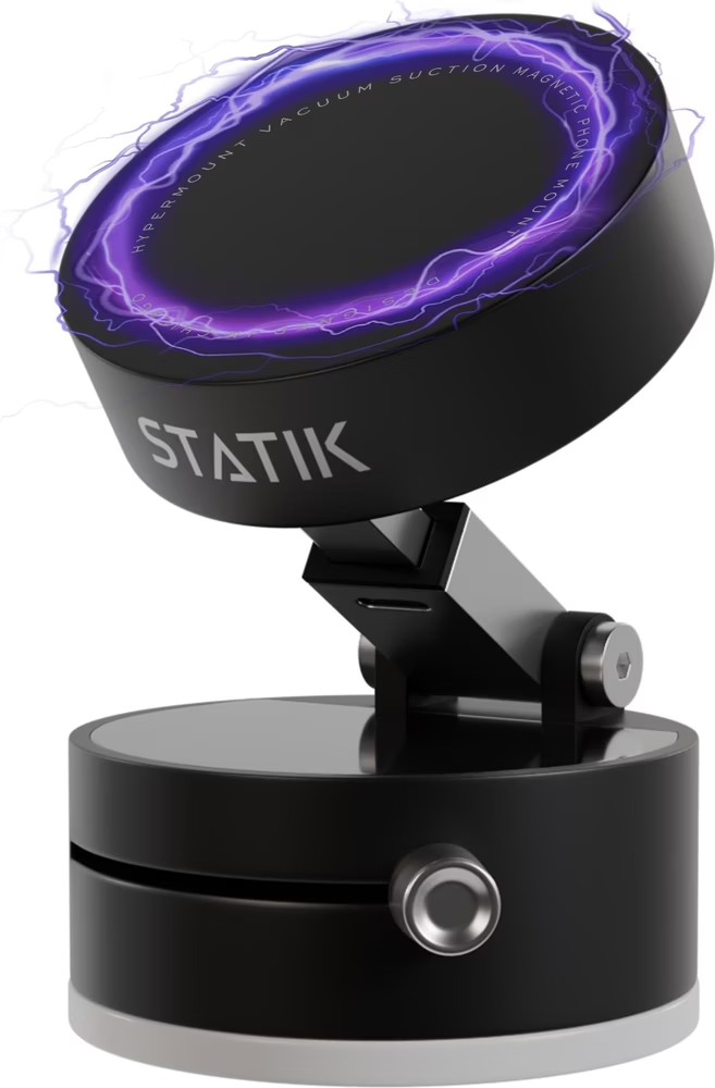 Statik HyperMount 5 Vacuum Magnetic Phone Mount - Black