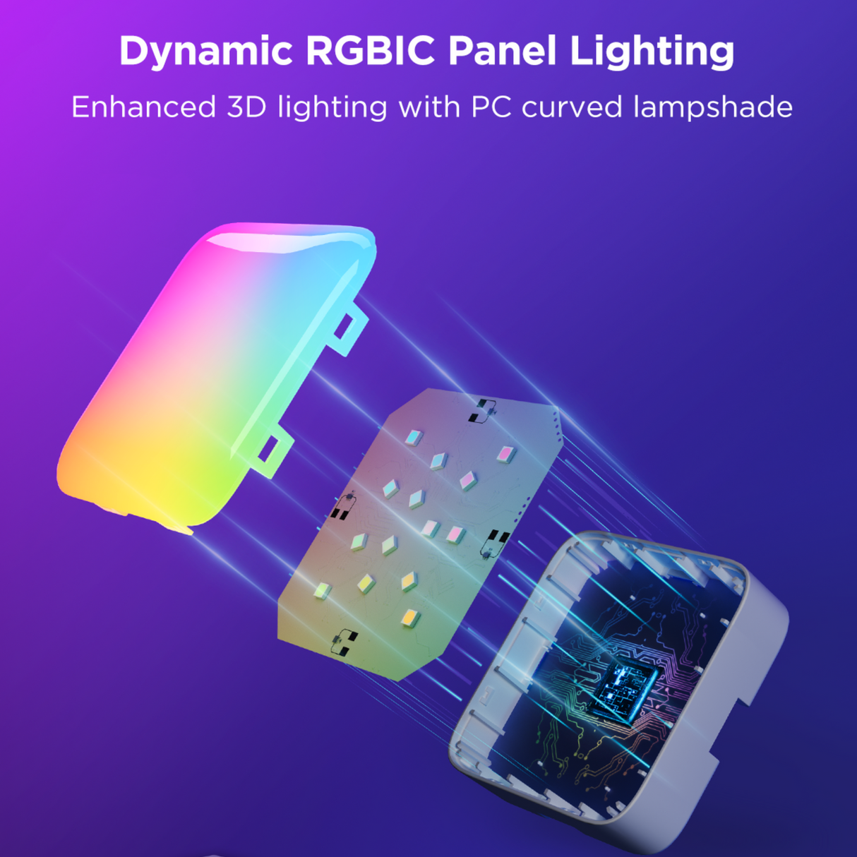 Govee Smart Mini Panel Lights, Model H8069 (10 Packs)