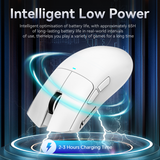ATTACK SHARK X11 63g UltraLight Wireless Gaming Mouse with Charging Dock - White