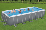 Bestway 18' x 9' x 52"/5.49m x 2.74m x 1.32m Rectangular Pool Set 561KA (Installation Not Included)