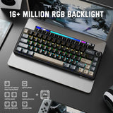 ATTACK SHARK X66 60% Wireless Mechanical Keyboard with Side Printed PBT Keycaps - Star Black