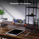 Divoom Times Gate Pixel Art Informative Cyberpunk Digital Clock Display - Silver