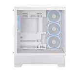 Asus A31 Plus Mid Tower Front Side & Left Side Tempered Glass Panel Case With 4 Fan RGB - White