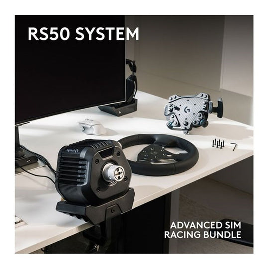 Logitech RS50 System Wheel with 13 Buttons Compatible with PS5/PS4 & PC With Logitech G RS Pedals – Black