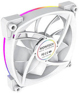 Montech AX120 PWM ARGB Case Fan, 120mm Fan Size, With 1600 RPM Fan Speed - White