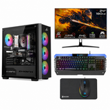Custom Gaming PC Bundle Intel Core i5-14400F, AMD Radeon RX 6600 XT 8GB, 16GB DDR5 6000MHz, 1TB NVMe SSD, With GAMEON 24" FHD Monitor, Sades Gaming Combo Battle Ram