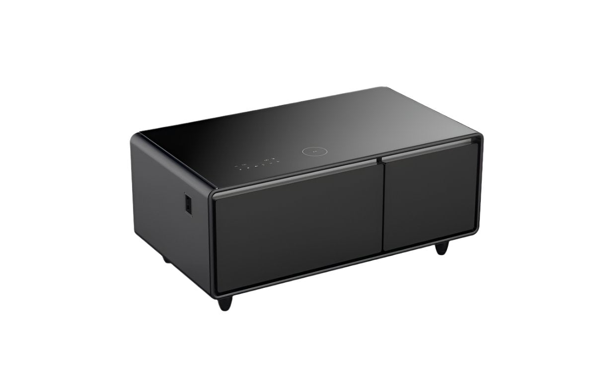 Gamax Smart Coffee Table with 90L Refrigerator (TB-90 ) , 2 USB - Black