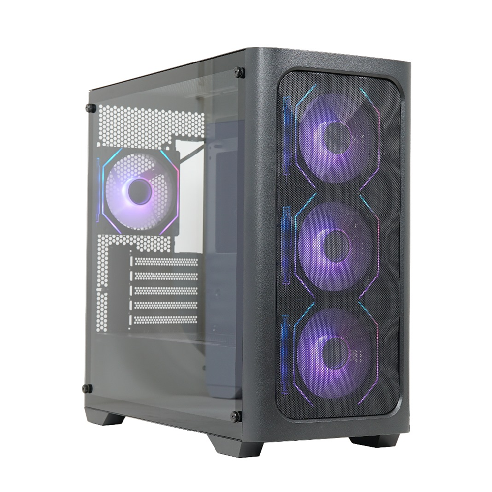 GPro Premium Mid Tower PC Case With 4 Fans