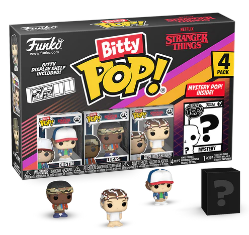 BITTY POP! TV: STRANGER THINGS - DUSTIN 4PK