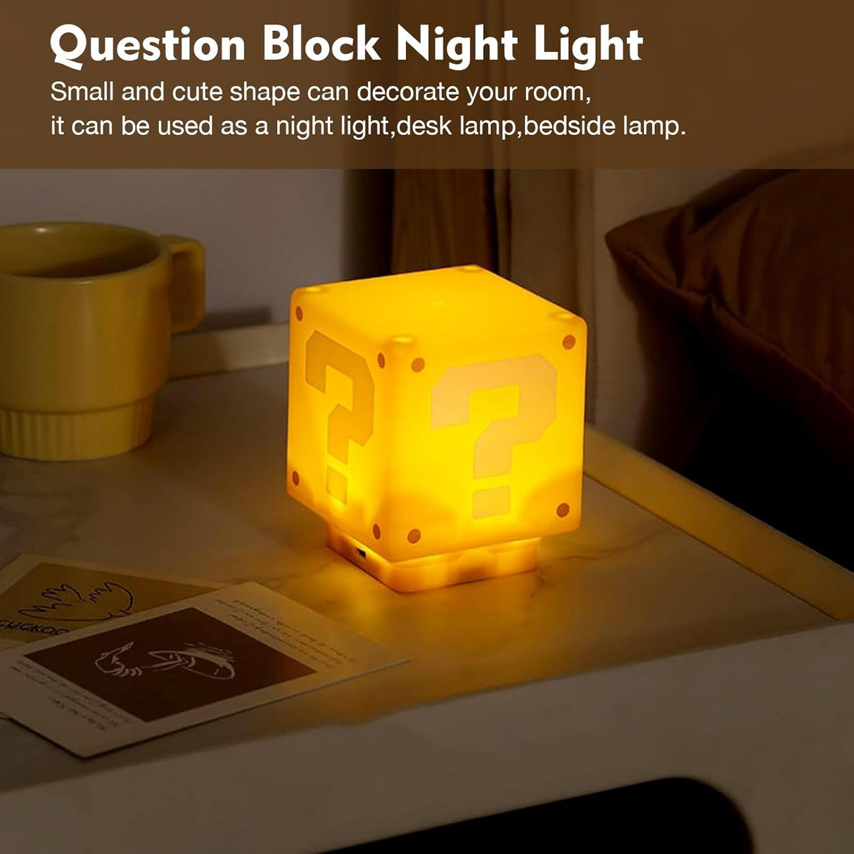بلادوني أضواء ليلية صغيرة Mini Question Block