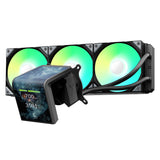 TRYX Panorama SE ARGB 360mm Liquid CPU Cooler With 6.67 Inch Rotatable AMOLED Screen - Black