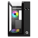 GAMEON INFINITY Series ARGB ATX Mid Tower Gaming PC Case - Black (7 ARGB Fans Included)
