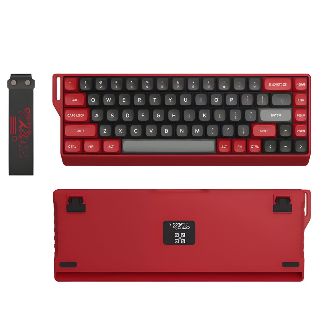 Gamax GM-02 Tri-Mold RGB Mechanical keyboard 3 modes Wired, Bluetooth, Wireless (Support Arabic)