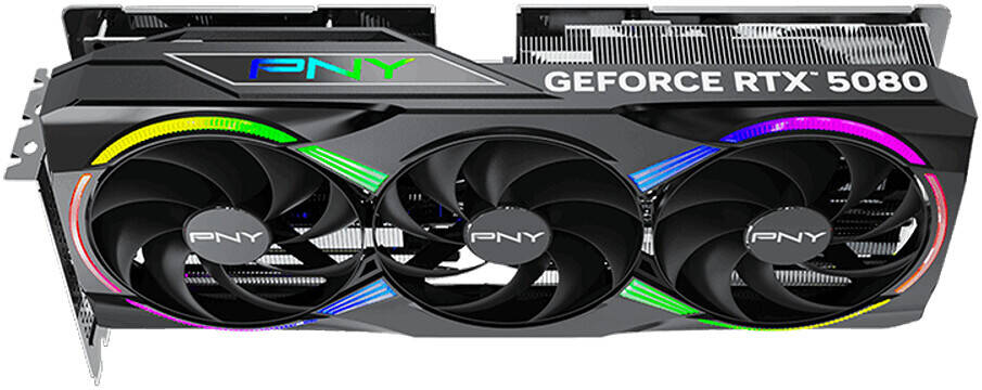 بطاقة الرسومات PNY GeForce RTX 5080 ARGB EPIC-X RGB OC، بسعة 16GB GDDR7