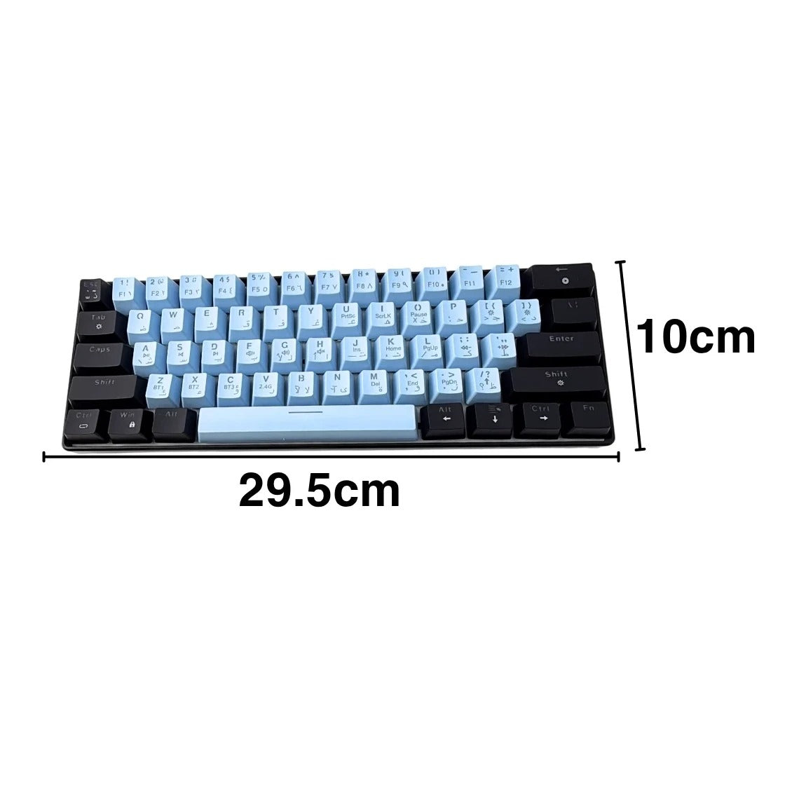 SKYLiON RGB Wireless Mechanical Keyboard (61-Key)Blue & Black