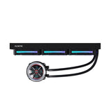 Alseye W360-L-B 360mm AIO Liquid Coolers, 320W TDP low noise ARGB pump with 2.1 inch screen - Black