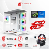 كمبيوتر ألعاب معالج انتل كور i7-14700F، كرت شاشة PNY RTX 4070 Super، رام سعة 16 جيجابايت DDR5