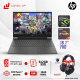 HP Victus 16-S1023 16.1" FHD, 144Hz, Ryzen 7 8845HS CPU, 16GB RAM DDR5, 512GB SSD M.2, RTX 4070 8GB, IPS, Windows 11 Gaming Laptop - Mica Silver (English Keyboard)