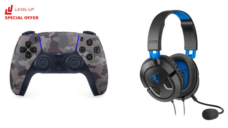 Level Up Offers: PS5 DualSense Controller Gray Camouflage + Turtle Beach Recon 50P