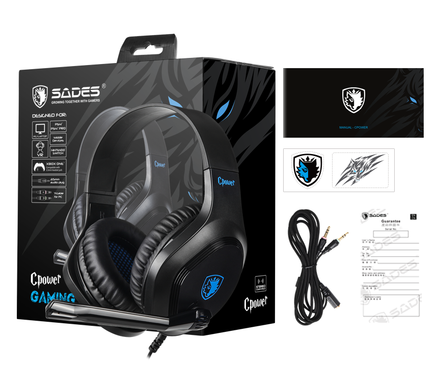 SADES Cpower SA-716 3.5mm Stereo Gaming Headset