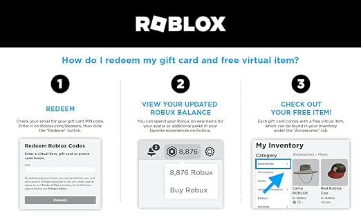 Roblox Global Digital Gift Card - 10$ (1,000 Robux) (Instant SMS Deliv ...