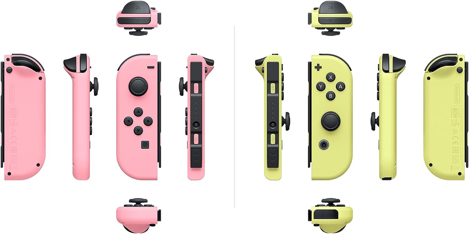 Nintendo Switch Joy-Con (L/R) Controllers - Pink & Yellow Level Up