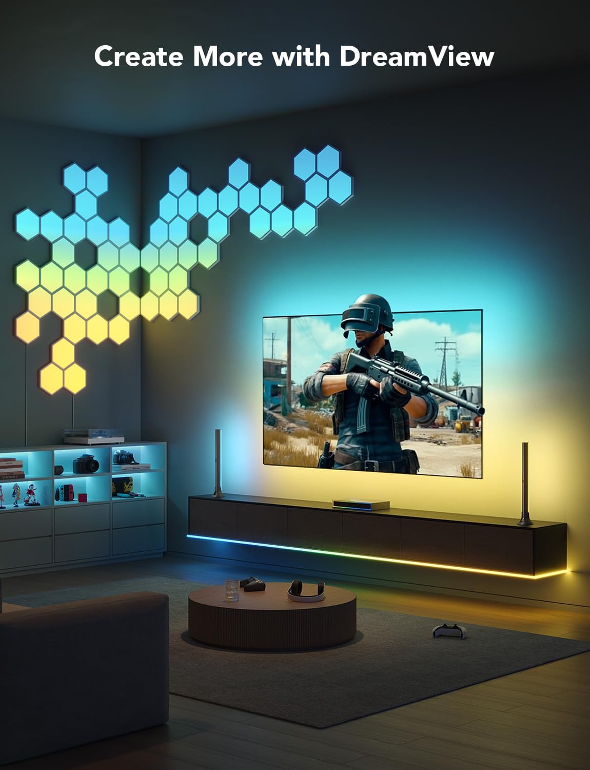 جهاز Govee AI Sync Box 2 لتلفزيونات مقاس 55–65 بوصة – الموديل: H8604B12