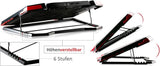 Game Cooling Pad Laptop Cooler with 5 Quiet Red LED Fans - Black/Red