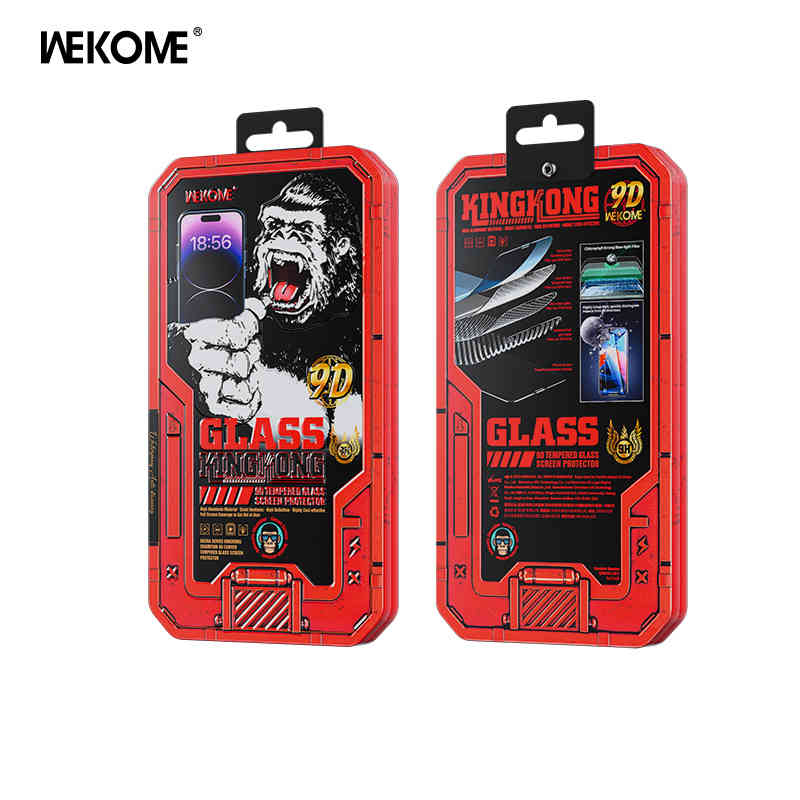 WEKOME WTP-081 Vacha Champion Series Kingkong Screen Protector (HD) - Black for Iphone 15 Pro Max