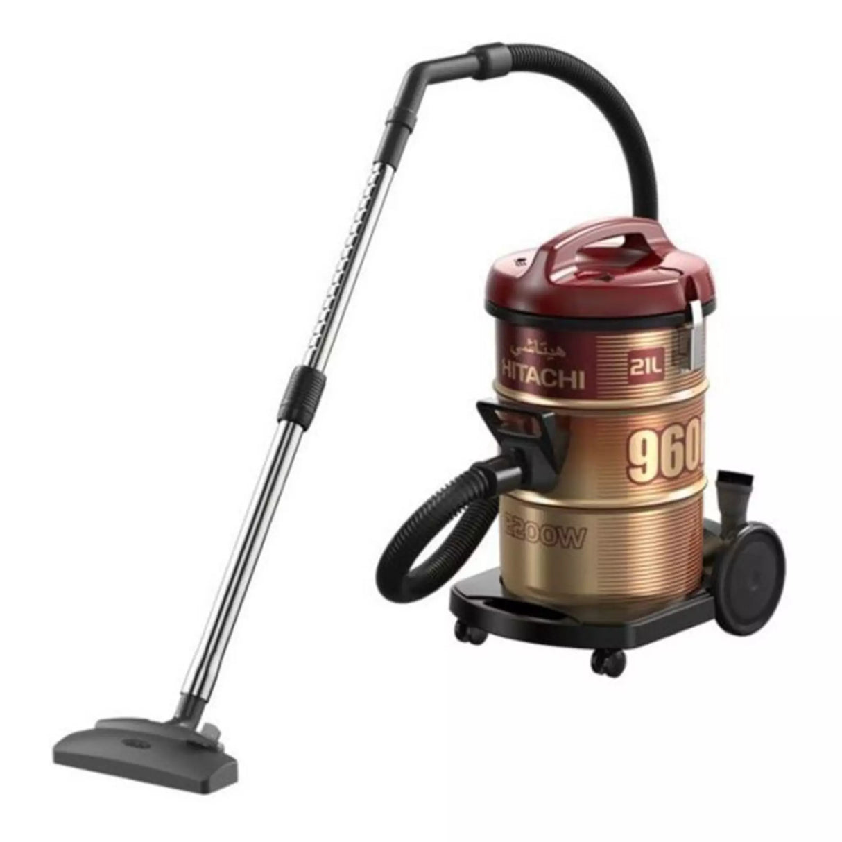 Hitachi 21L Drum Vacuum Cleaner, 2200W, CV-960Y WR - Red