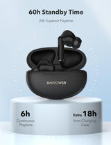 RAVPower RP-BH1018 TWS BLACK