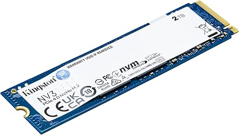 قرص تخزين داخلي Kingston NV2 1000G M.2 2280 NVMe – سعة 2 تيرابايت