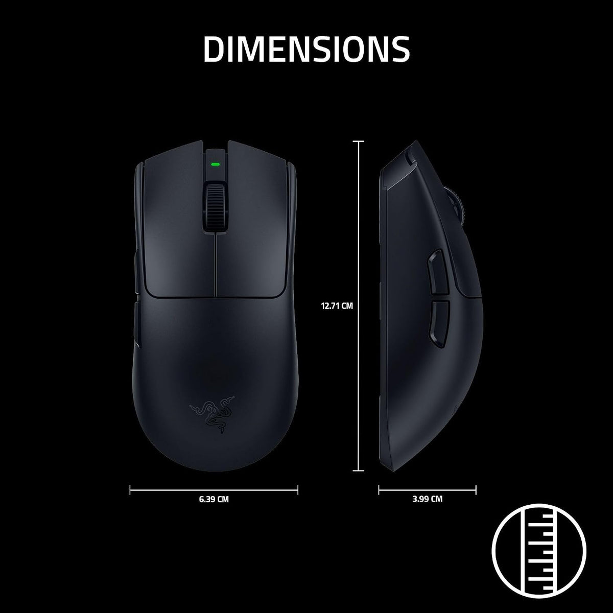 RAZER Viper V4 Pro 50K Optical Sensor Wirless Gaming Mouse - Black RZ01-05630100-R3G1